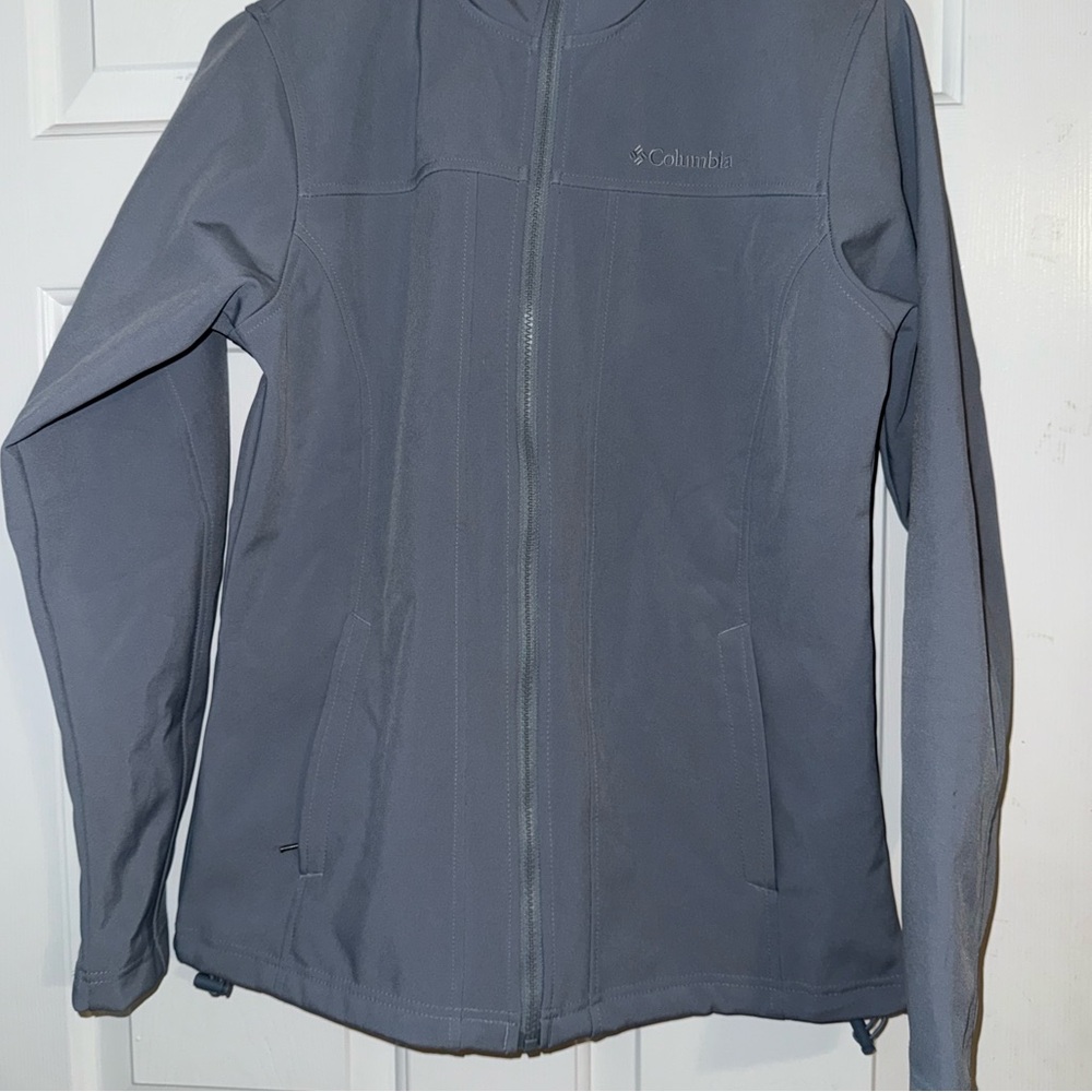 Columbia Soft Gray Fleece Ski/Snowboard/Hiking Waterproof Coat - Picture 12 of 15